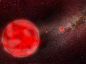 An artist's impression of a Red Giant 